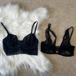 NWOT Free People & Victoria's Secret Lace Underwire Bra Bundle 32C